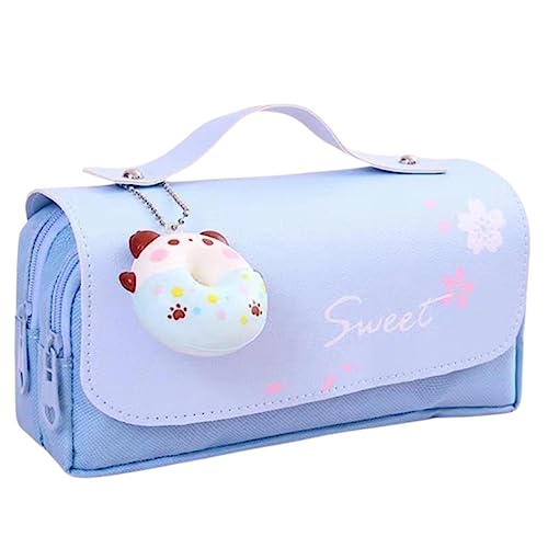 RUDDOG Mäppchen 3D Dekompression Bleistift Casepencil Bag Cartoon School Schreibbeutel Schüler Stiftkoffer Kinder Stiftbeutel-Blau von RUDDOG