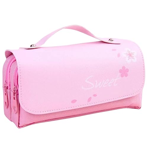 RUDDOG Mäppchen 3D Dekompression Bleistift Casepencil Bag Cartoon School Schreibbeutel Schüler Stiftkoffer Kinder Stiftbeutel-Rosa von RUDDOG