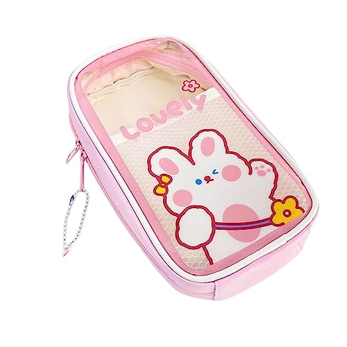 RUDDOG Mäppchen 3D Dekompression Bleistift Casepencil Bag Cartoon School Schreibbeutel Schüler Stiftkoffer Kinder Stiftbeutel-Rosa von RUDDOG