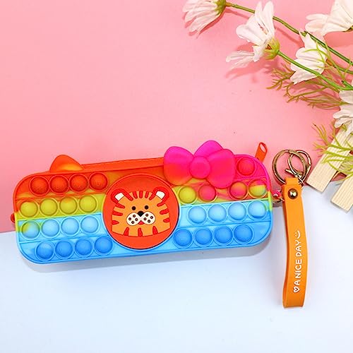 RUDDOG Mäppchen Dekompression Silikon Bubble Stationery Box Student Kompression Aufbewahrung Stationerie Game Bleistifttasche-M von RUDDOG