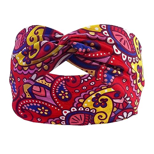 Böhmischen Stil Elastische Stirnband Kreuz Haar Band Turban Headwrap Ob es Übung ist von RUDFUZ