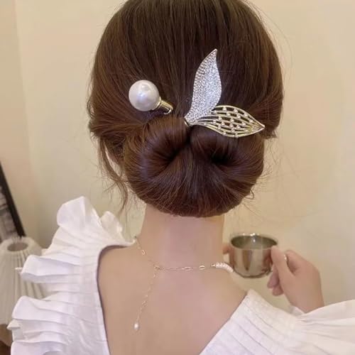 RUDFUZ Damen Haar Twister Kristall Lockenwickler Exquisite Temperament Haarnadel Lockenhaarnadeln Elegante Haarschmuck RUDFUZ Damen Haar Twister Kristall Lockenwickler Exquisite Temperament Haarnadel Lockenhaarnadeln Elegante Haarschmuck von RUDFUZ
