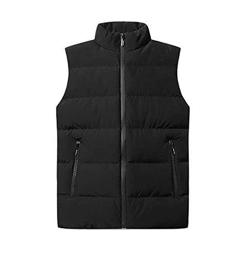 RUGAN Herren Steppweste Weste Daunenweste Outdoor Weste Winterweste mit Stehkragen (3#,XXXL) von RUGAN