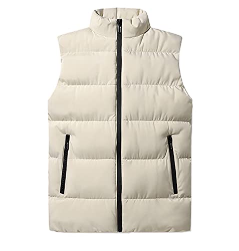 RUGAN Herren Steppweste Weste Daunenweste Outdoor Weste Winterweste mit Stehkragen (5#,M) von RUGAN