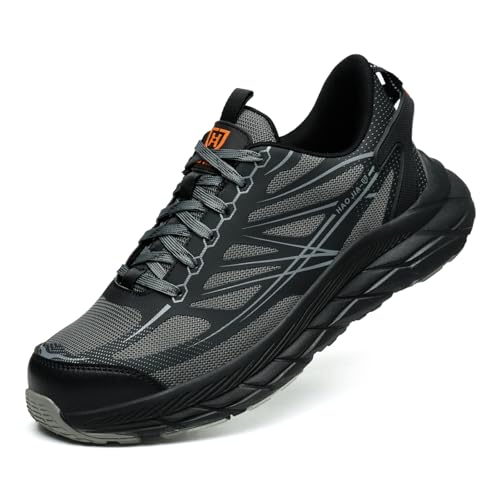 RUGNOR Arbeitsschuhe Herren Sicherheitsschuhe Damen Stahlkappenschuhe Leicht Atmungsaktiv mit Stahlkappe von RUGNOR