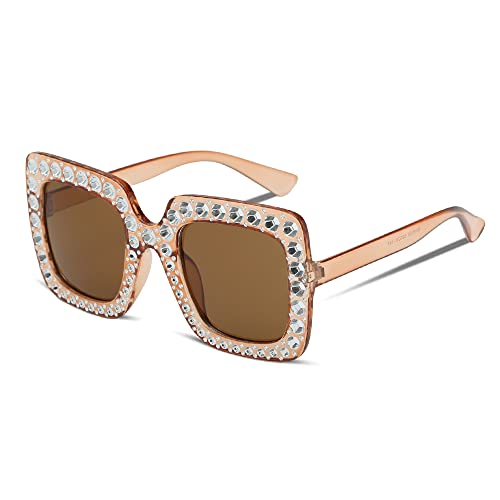 Vintage Rechteckige Sonnenbrille für Damen 90s Retro Party Brille Lustige Partybrille Hippie Brillen Mode Quadrat Brillen Herren Sonnenbrillen mit UV Schutz Sunglasses für Strand,Einheitliche Partei von RUGUOA