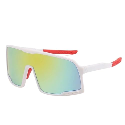 Cycling Glasses Sports Sunglasses Men's And Women's UV400 Big Frame Running Bike Fishing Goggles(A) von RUHTEUO
