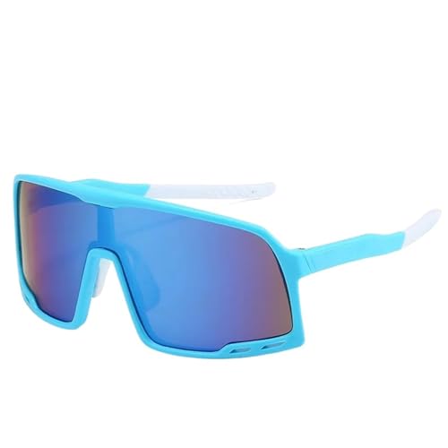 Cycling Glasses Sports Sunglasses Men's And Women's UV400 Big Frame Running Bike Fishing Goggles(G) von RUHTEUO