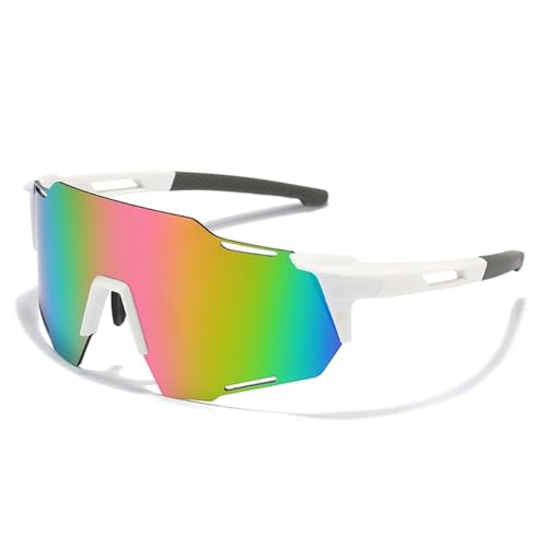 Cycling Sunglasses Men Outdoor Sports Windproof Dustproof Goggles Road Mountain Biking Running Sun Glasses UV400(C13) von RUHTEUO