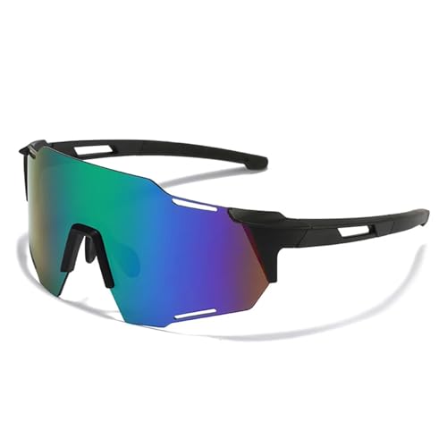 Cycling Sunglasses Men Outdoor Sports Windproof Dustproof Goggles Road Mountain Biking Running Sun Glasses UV400(C4) von RUHTEUO