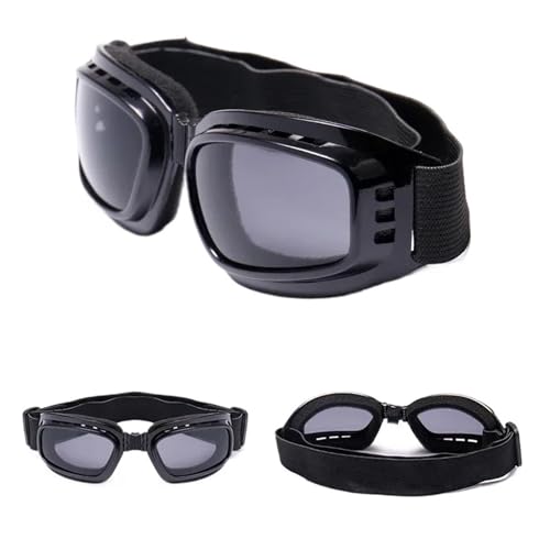 RUHTEUO 1Pcs Foldable Anti Glare UV Protection Cycling Sunglasses Sports Ski Goggles Glasses Windproof Dustproof Motocross(Gray) von RUHTEUO