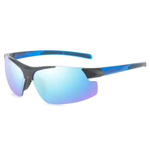 RUHTEUO Cycling Man Eyewear Sunglasses Safety Goggles Bike Equipment For Men(BLACK BLUE) von RUHTEUO