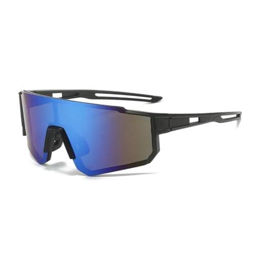 RUHTEUO Cycling Sunglasses Eyewear Bicycle Goggles UV Protection Windproof Glasses For Men Women Lens Road Riding Bike(Blue) von RUHTEUO