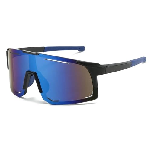 RUHTEUO Cycling Sunglasses UV Protection Windproof Glasses For Men Women Polarized Lens Road Riding Bike Sport Eyewear(9335 Dark Blue) von RUHTEUO