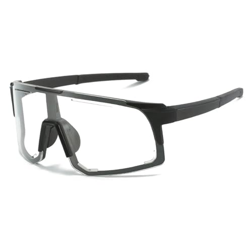 RUHTEUO Cycling Sunglasses UV Protection Windproof Glasses For Men Women Polarized Lens Road Riding Bike Sport Eyewear(9335 Transparent) von RUHTEUO