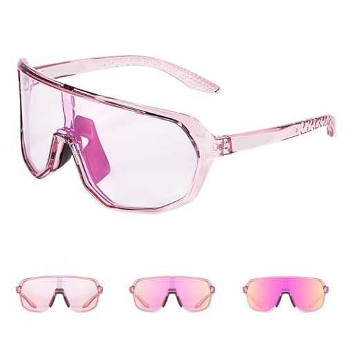 RUHTEUO Outdoor Photochromic Cycling Glasses For Men Women Mountain Bike Sunglasses Sports Goggles UV Protection(PH-PI-1L-35) von RUHTEUO