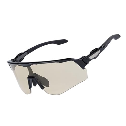 RUHTEUO Photochromic Cycling Glasses Anti-uv400 Road Bike Outdoor Sports Goggles Day Night Sunglasses Men Women(Black) von RUHTEUO