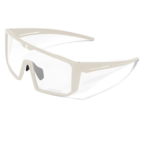 RUHTEUO Photochromic Cycling Glasses Men Women Clear Mountain Bike Sunglasses Bicycle Riding Sports Triathlon Running(K232-PH-1L-06) von RUHTEUO