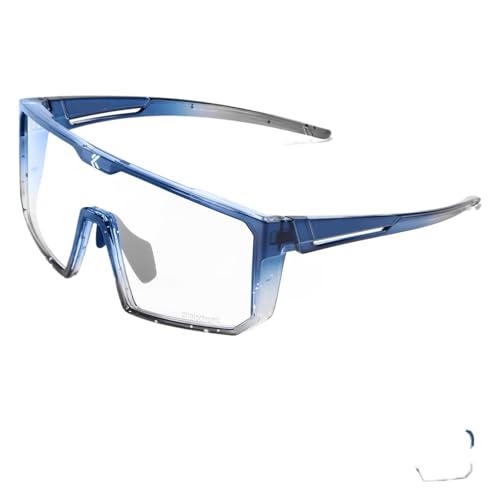 RUHTEUO Photochromic Cycling Glasses Men Women Clear Mountain Bike Sunglasses Bicycle Riding Sports Triathlon Running(K232-PH-1L-14) von RUHTEUO