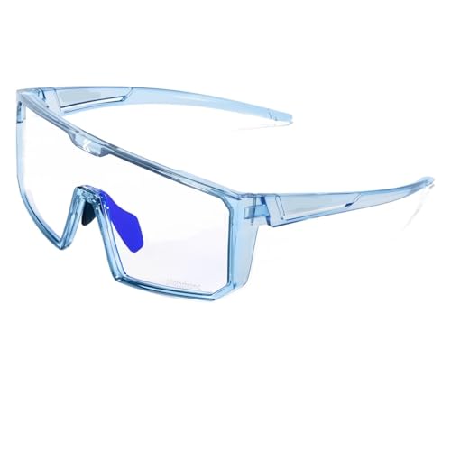 RUHTEUO Photochromic Cycling Glasses Men Women Clear Mountain Bike Sunglasses Bicycle Riding Sports Triathlon Running(K232-PH-BL-1L-13) von RUHTEUO