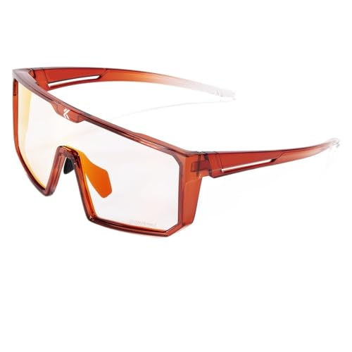 RUHTEUO Photochromic Cycling Glasses Men Women Clear Mountain Bike Sunglasses Bicycle Riding Sports Triathlon Running(K232-PH-RE-1L-09) von RUHTEUO