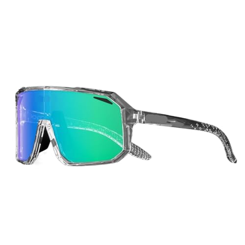RUHTEUO Photochromic Sports Men UV400 Cycling Glasses Bike Sunglasses Outdoor Eyewear Bicycle Women Riding Hiking Goggles(DZ-S62-B-33) von RUHTEUO