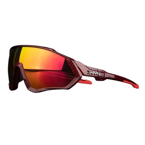 RUHTEUO Riding Cycling Sunglasses Sports Goggles Bicycle Mountain Bike Eyewear(12,1 lens) von RUHTEUO