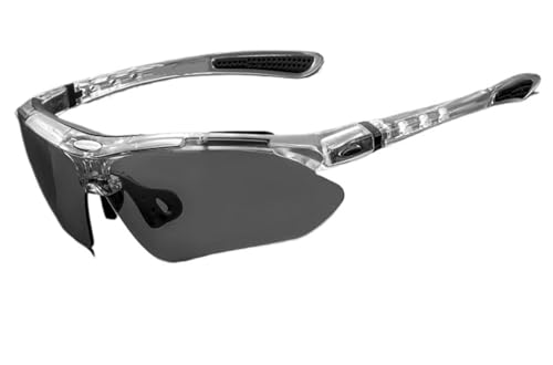 RUHTEUO Sports Men Sunglasses Road Cycling Glasses Bike Bicycle Riding Protection Goggles Eyewear Photochromic(Transparent,Polarized) von RUHTEUO
