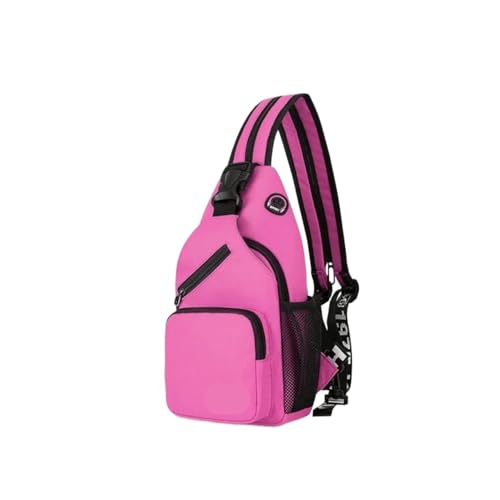 Umhängetasche Mann Casual Brust Business Männlich Multifunktionale Frauen Rucksack Radfahren Sport Rucksack Travel Pack(Purple) von RUHTEUO