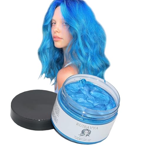 Natürliches Haarfarben Wachs Temporäres Haarfärbewachs für Partys Halloween Cosplay Instant Haarfärbemittel Haarstyling von RUIBAVYA