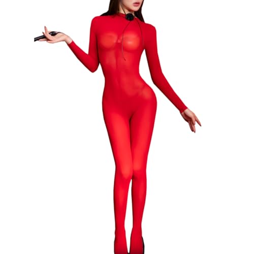 RUIBAVYA 10D Damen Bodystocking GanzköRper Strumpfhose Bodysuit Women Sexy Nylon Catsuit von RUIBAVYA