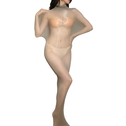 RUIBAVYA 5D Damen Bodystocking GläNzend Strumpfhose Nylon Bodysuit Sexy GanzköRper Strumpfhose von RUIBAVYA