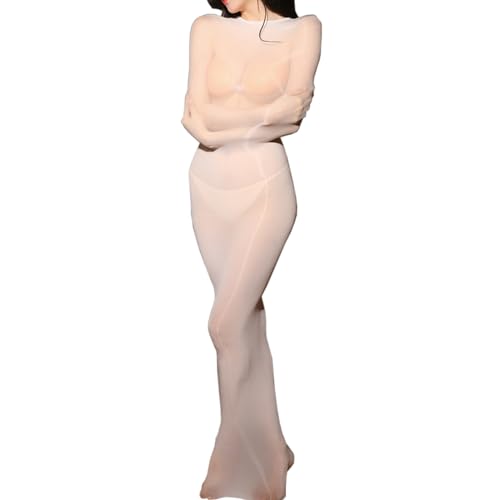 RUIBAVYA 5D Damen Bodystocking GläNzend Strumpfhose Nylon Bodysuit Sexy GanzköRper Strumpfhose von RUIBAVYA