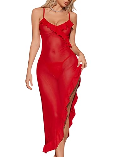 RUIBAVYA Bodystocking Nachthemden für Damen Sexy Dessous ReizwäSche Spitzen Kleider Set Sexy Outfit RUIBAVYA Bodystocking Nachthemden für Damen Sexy Dessous ReizwäSche Spitzen Kleider Set Sexy Outfit von RUIBAVYA