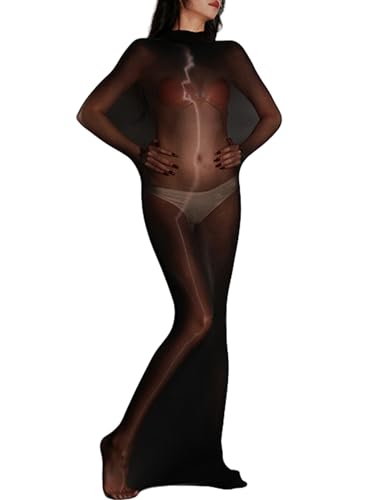 RUIBAVYA Bodystocking Damen Sexy Ganzkörper Strumpfhosen Nylon Bodysuit Hauchdünn Hochelastischer Body Stocking RUIBAVYA Bodystocking Damen Sexy Ganzkörper Strumpfhosen Nylon Bodysuit Hauchdünn Hochelastischer Body Stocking von RUIBAVYA