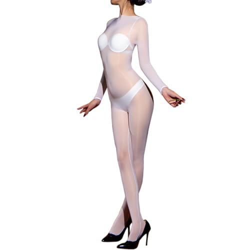 RUIBAVYA 6D Damen Bodystocking GläNzend Strumpfhose Bodystocking Sexy ReizwäSche GanzköRper Strumpfhose von RUIBAVYA