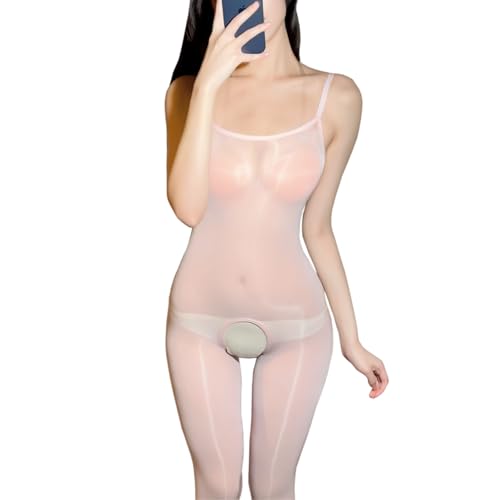 RUIBAVYA Damen Bodystocking GläNzend Strumpfhose Catsuit Sexy ReizwäSche GanzköRper Strumpfhosen Sexy Lingerie von RUIBAVYA