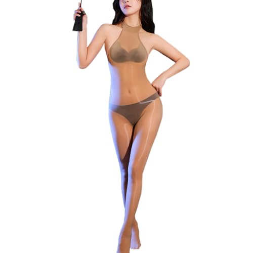 RUIBAVYA 5D Damen Bodystocking Strumpfhose GläNzend Bodysuit Women GanzköRper Sexy GanzköRper Strumpfhosen von RUIBAVYA