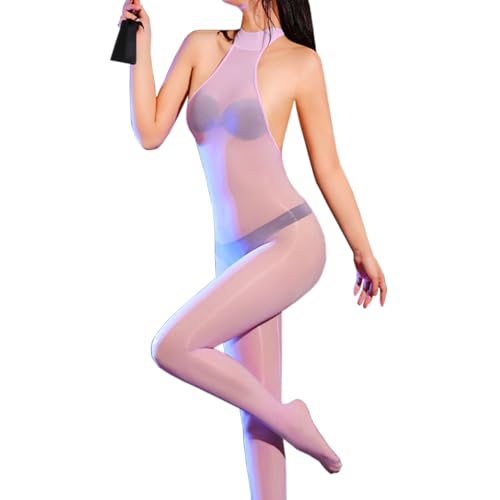 RUIBAVYA 5D Damen Bodystocking Strumpfhose GläNzend Bodysuit Women GanzköRper Sexy GanzköRper Strumpfhosen von RUIBAVYA