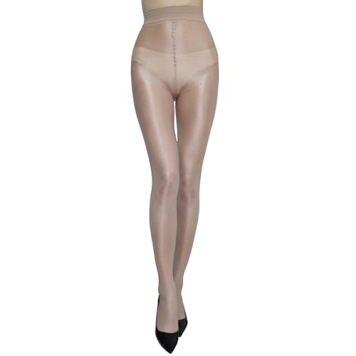 RUIBAVYA Öl Glänzende Strumpfhose 60D Strumpfhosen Nylon Glanz hohe taille Footed Damen Glossy Strumpfhose von RUIBAVYA