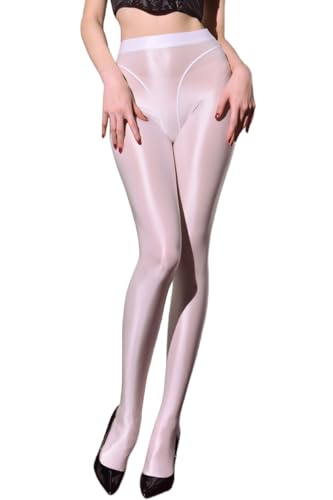RUIBAVYA Strumpfhosen für Damen 70 Den GläNzend Semi-Blickdicht Strumpfhose Mit Hoher Taille von RUIBAVYA