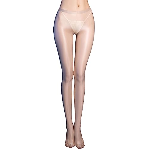 RUIBAVYA Strumpfhosen für Damen Glossy Pantyhose Hohe Elastizität Fiber Strumpfhose Naht öL GläNzende Strumpfhose von RUIBAVYA