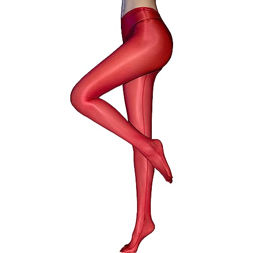 RUIBAVYA Strumpfhosen für Damen Glossy Pantyhose Hohe Elastizität Fiber Strumpfhose Naht öL GläNzende Strumpfhose von RUIBAVYA