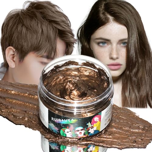 Temporäre Haarfarbe Wachs Natürliches Haarfärbewachs Auswaschbare DIY Haarfärbemittel Wachs für Halloween Weihnachtstag Partys Cosplay von RUIBAVYA