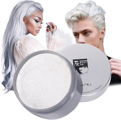 Temporäre Haarfarbe Wachs Natürliches Haarfärbewachs Auswaschbare Haarfarbe Wachs DIY Haarfärbemittel für Halloween Weihnachtstag Partys Cosplay von RUIBAVYA