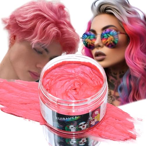 Temporäre Haarfarbe Wachs Natürliches Haarfärbewachs Auswaschbare DIY Haarfärbemittel Wachs für Halloween Weihnachtstag Partys Cosplay von RUIBAVYA
