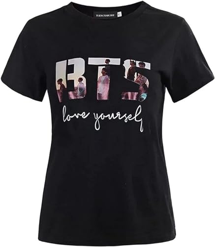 BTS Shirt - Love Yourself T-Shirt12821 Mens Designer T Shirts - Unisex 100% Cotton Black M BTS Shirt - Love Yourself T-Shirt12821 Mens Designer T Shirts - Unisex 100% Cotton Black M von RUIBEITAO