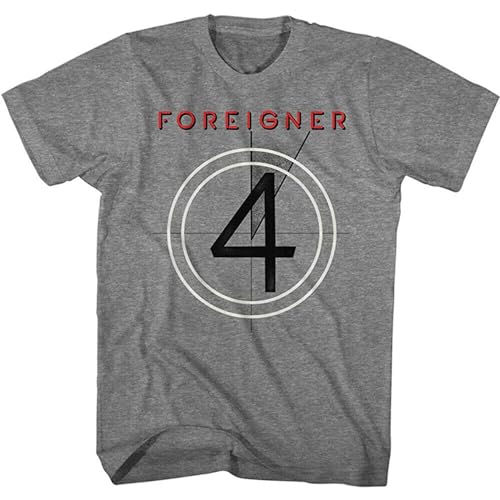 Foreigner British 4 Album Cover Men's T Shirt Rock Music Grey XXL von RUIBEITAO