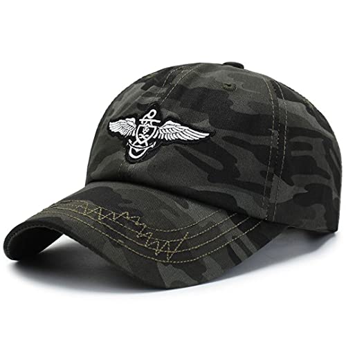 RUICHENG Camo Cap Baseball Kappe Herren Outdoor Sport Camouflage Kappe Jagd Angeln Cap (Armee grün-1) von RUICHENG