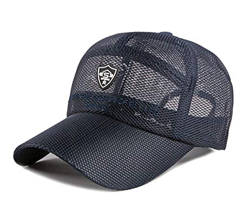 RUICHENG Mesh Cap Damen Herren Sommer Kappe Baseball Cap atmungsaktive Sports Lauf Cap (Blau) von RUICHENG